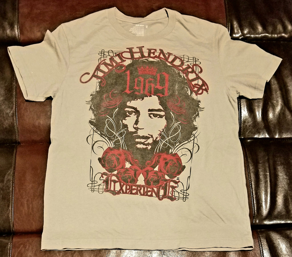 JIMI HENDRIX EXPERIENCE 1969 Retro OLD NAVY T-Shirt Men's MEDIUM