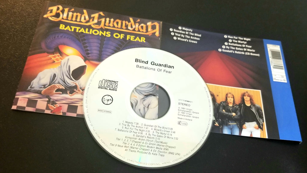 BLIND GUARDIAN BATTALIONS OF FEAR 1991 VIRGIN PRESSING CD
