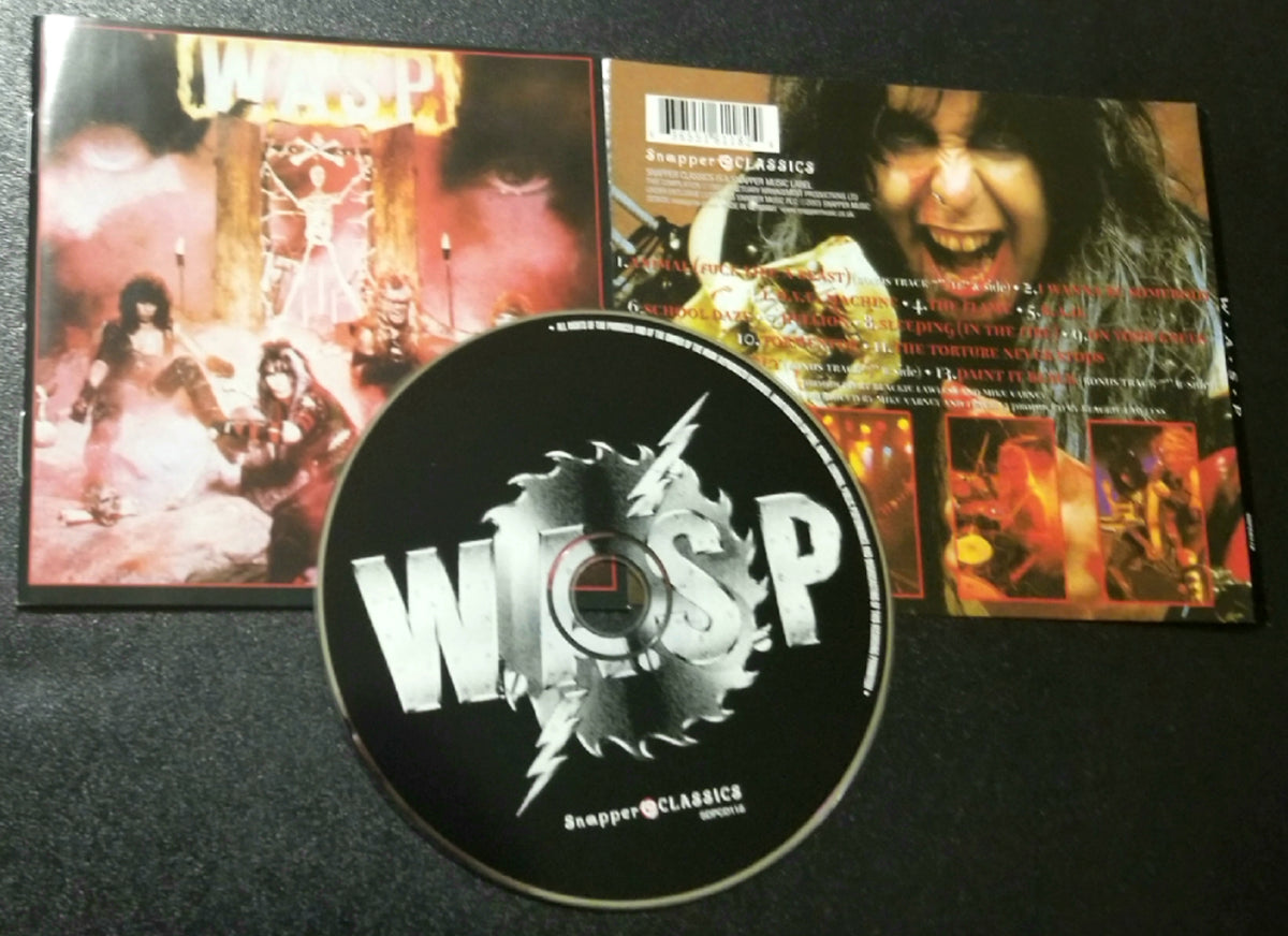 W.A.S.P. SELF-TITLED S/T SAME SNAPPER CLASSICS CD  BONUS TRACKS