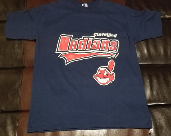 Vintage 90s Cleveland Indians T-shirt.starter Tag Sizexl 