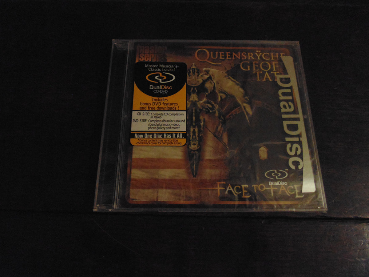 Queensryche CD, Geoff Tate, Face to Face, Dual Disc, CD/DVD, NEW