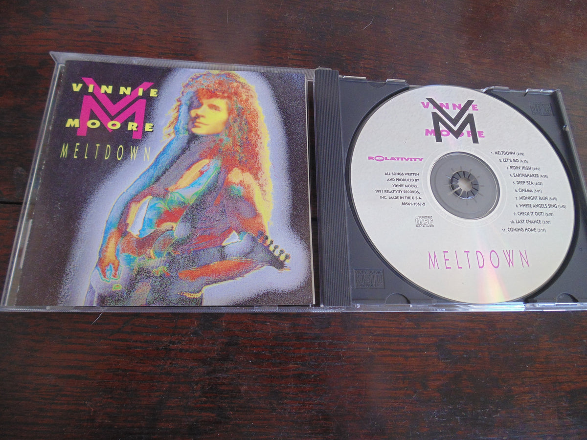 Vinnie Moore CD, Meltdown, UFO, Vicious Rumors, 1991 Relativity
