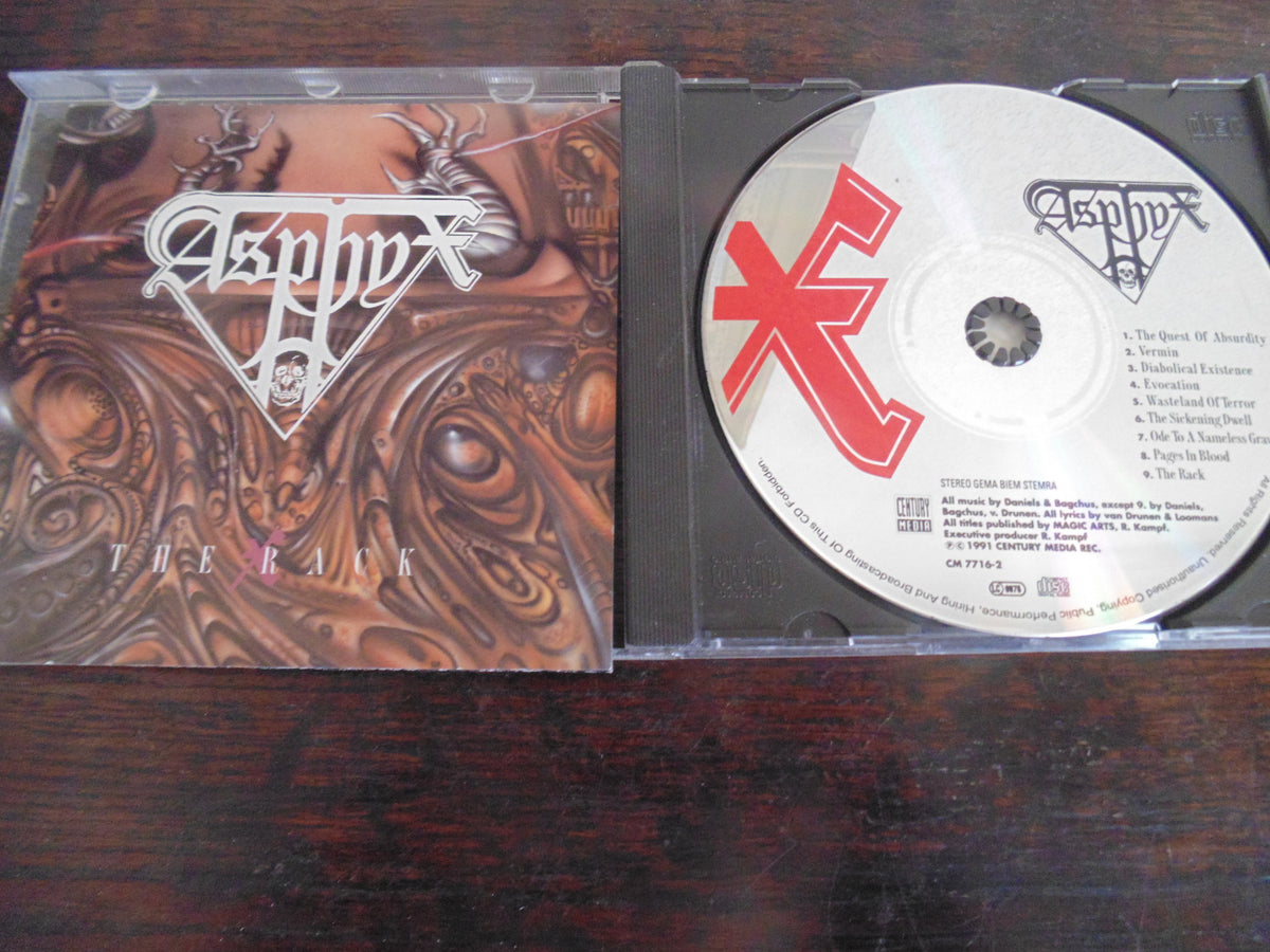 Asphyx CD, The Rack, 1991 Century Media, CM 7716-2