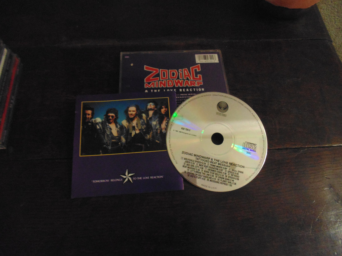 Zodiac Mindwarp & the Love Reaction CD, Tattooed Beat Messiah, Vertigo Pressing
