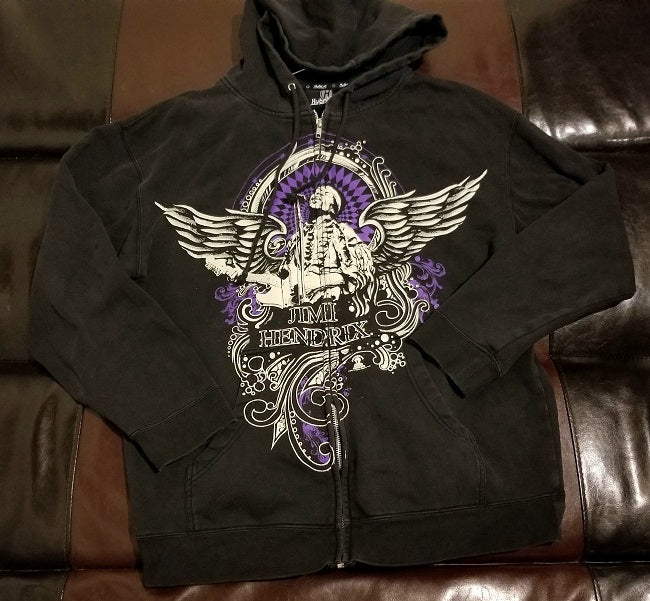 Jimi Hendrix Hoodie Men s Medium Hybrid Label