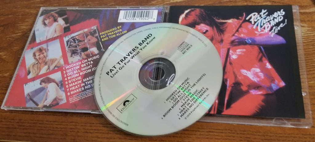 Pat Travers Band 'Live Go For What You Know' CD original PRESSING