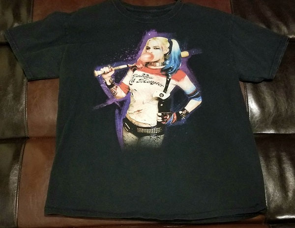 HARLEY QUINN DADDY'S LIL MONSTER SUICIDE SQUAD T-Shirt Men's LARGE LG