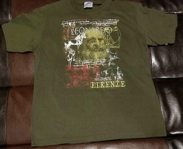 LEONARDO DA VINCI FIRENZE T-Shirt Men's MEDIUM M