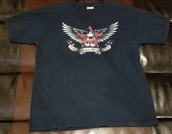 MICKEY  MOUSE WINGS/STAR DISNEY T-Shirt Men's LARGE