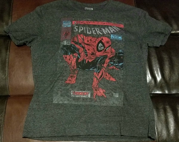 SPIDERMAN TORMENT MADEWORN RETRO T-Shirt Men's LARGE LG - SPIDER-MAN