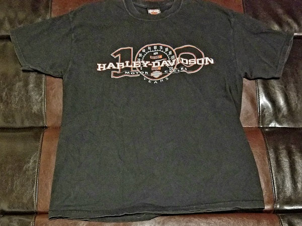 HARLEY-DAVIDSON 100 YEARS ANNIVERSARY BOSWELL'S NASHVILLE, TN T-Shirt Men's LARGE LG'