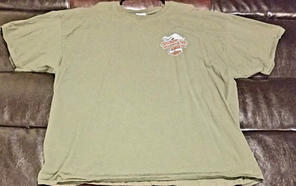 HARLEY-DAVIDSON CHILKOOT PASS SKAGWAY ALASKA T-Shirt Men's XXX-LARGE 3XLG'