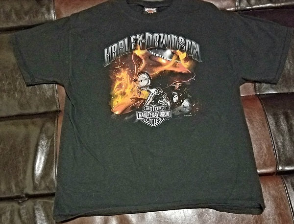 HARLEY-DAVIDSON LONGLEY HARD CORE PETERBOROUGH, ONTARIO CANADA T-Shirt Men's LARGE LG