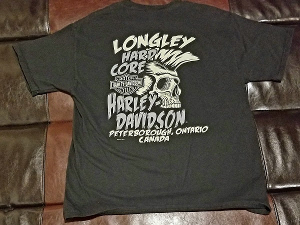 HARLEY-DAVIDSON LONGLEY HARD CORE PETERBOROUGH, ONTARIO CANADA T-Shirt Men's LARGE LG