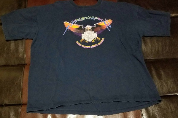 Vintage HARLEY-DAVIDSON ST. MAARTEN N.A. CARIBBEAN SUPER BIKES N.V.T-Shirt Men's XX-LARGE 2XLG'