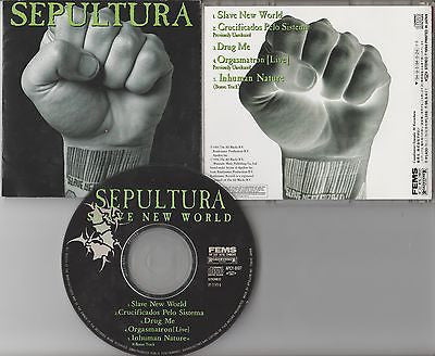 Sepultura CD, Slave New World, RARE, Japan Import,Orig 1994 Roadrunner, Soulfly