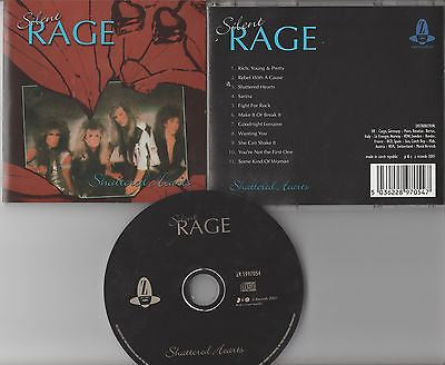 Silent Rage CD, Shattered Hearts, 2001 Z Records, Czech Import, RARE