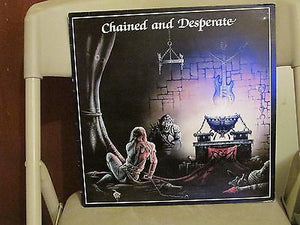 Chateaux LP, Chained and Desperate, RARE,UK Import, Grim Reaper, Orig 1983 Ebony