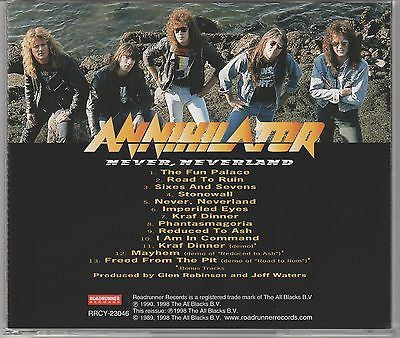 Annihilator, CD, Never, Neverland, Japan Import w/ Obi, Bonus Tracks, Remaster