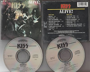 KISS CD, Alive!, 2-Disc, Original Casblanca, Live, 1st Pressing, Fatbox Case