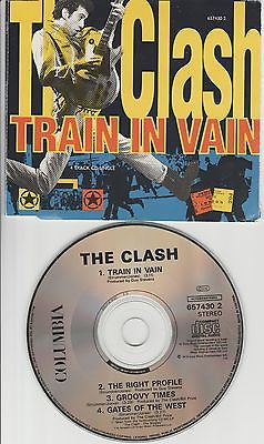 The Clash CD, Train In Vain, RARE Maxi Single, 1991 Columbia, The Right Profile