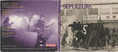 Sepultura CD, Refuse / Resist, RARE Promo Single, 1994 Epic, Inhuman Nature