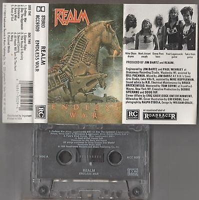 Realm Cassette, Endless War, RARE 1st Press, Orig 1988 Roadrunner, Mark Antoni