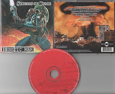 Screams of Chaos CD, Genetic War, RARE, Original 2003 Retroactive