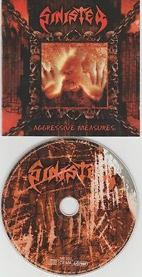 Sinister CD, Aggressive Measures, 1998 Nuclear Blast, German Import