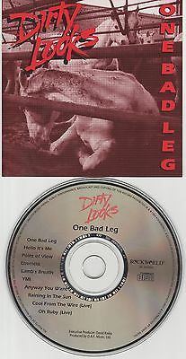 Dirty Looks CD, One Bad Leg, Original 1994 Rockworld