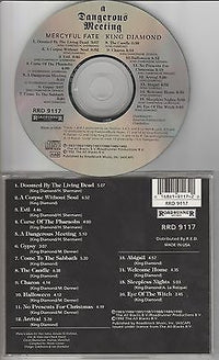 King Diamond CD, A Dangerous Meeting, Original 1992 Roadrunner, Mercyful Fate