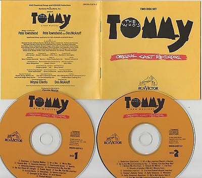 The Who CD,Tommy - Original Cast Recording,No Back Insert,2 Disc,1993 RCA Victor
