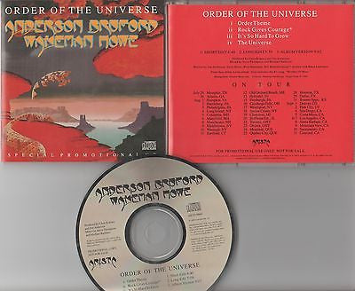 Anderson, Bruford, Wakeman, Howe CD, Order of the Universe, Yes, Promo