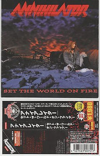 Annihilator, CD, Set the World on Fire, Japan Import w/ Obi,Orig 1993 Roadrunner