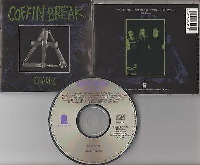 Coffin Break CD, Crawl, 1st Press, Original 1991 Epitaph, Jack Endino