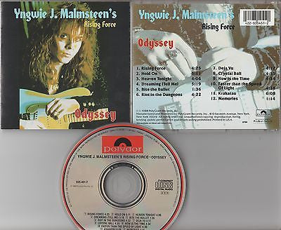 Yngwie Malmsteen's Rising Force CD, Odyssey, Rainbow, Black Sabbath, Uriah Heep