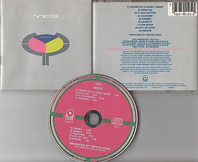 Yes CD, 90125, RARE W. German Import, Owner of Lonely Heart, 1983 Atco, Hold On
