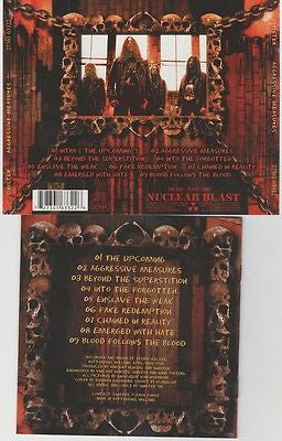 Sinister CD, Aggressive Measures, 1998 Nuclear Blast, German Import