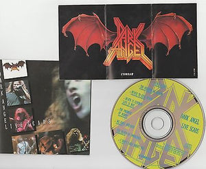 Dark Angel CD, Live Scars,RARE,1990 Combat,Testament,Death,Fear Factory,Sticker
