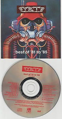 Y&T CD, Best Of 81 to 85, 1990 A&M, Y and T, YnT, Greatest Hits, Mean Streak