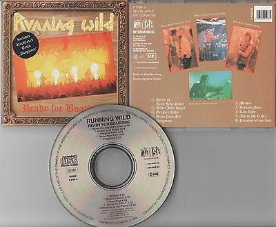 Running Wild CD, Ready for Boarding, W. Germany Import,1989 Noise, Accept,Krokus