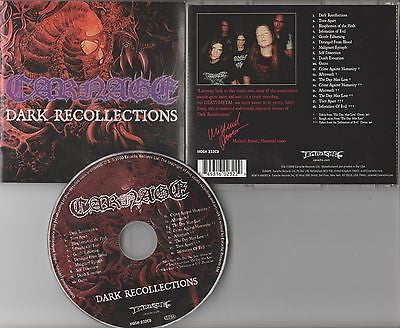 Carnage CD, Dark Recollections, Earache Remaster,Therion, Arch Enemy, Candlemass