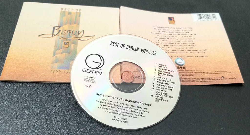 BERLIN BEST OF / GREATEST 1979-1988 CD GEFFEN