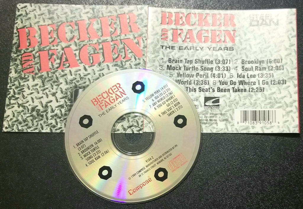 BECKER AND FAGEN STEELY DAN THE EARLY YEARS CD 1989 COMPOSE MISSPELLED NAME ON DISC