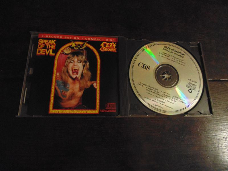 Ozzy Osbourne CD, Speak of the Devil, Live, Night Ranger, Sarzo, Aldridge