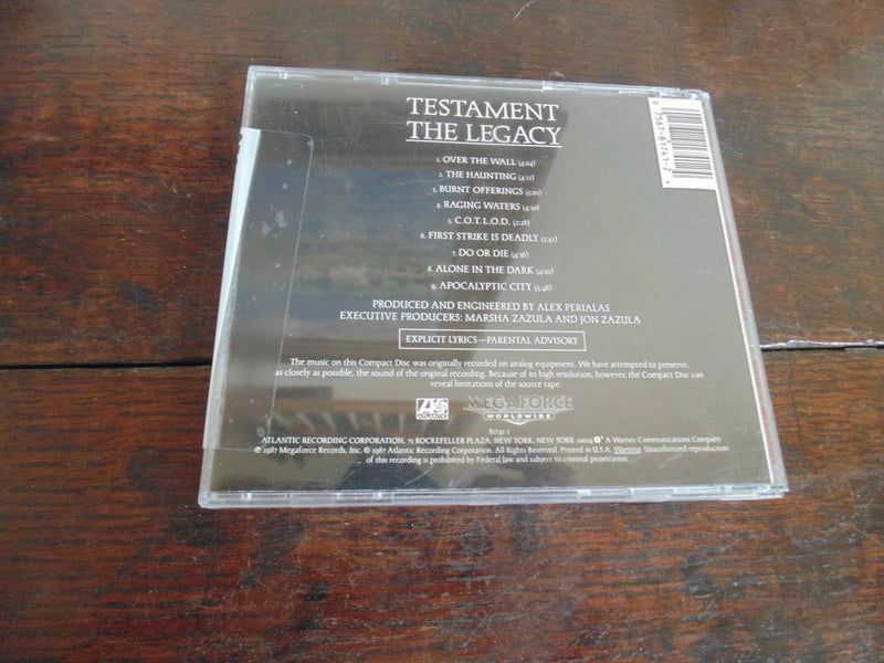 Testament CD, The Legacy, Original Pressing