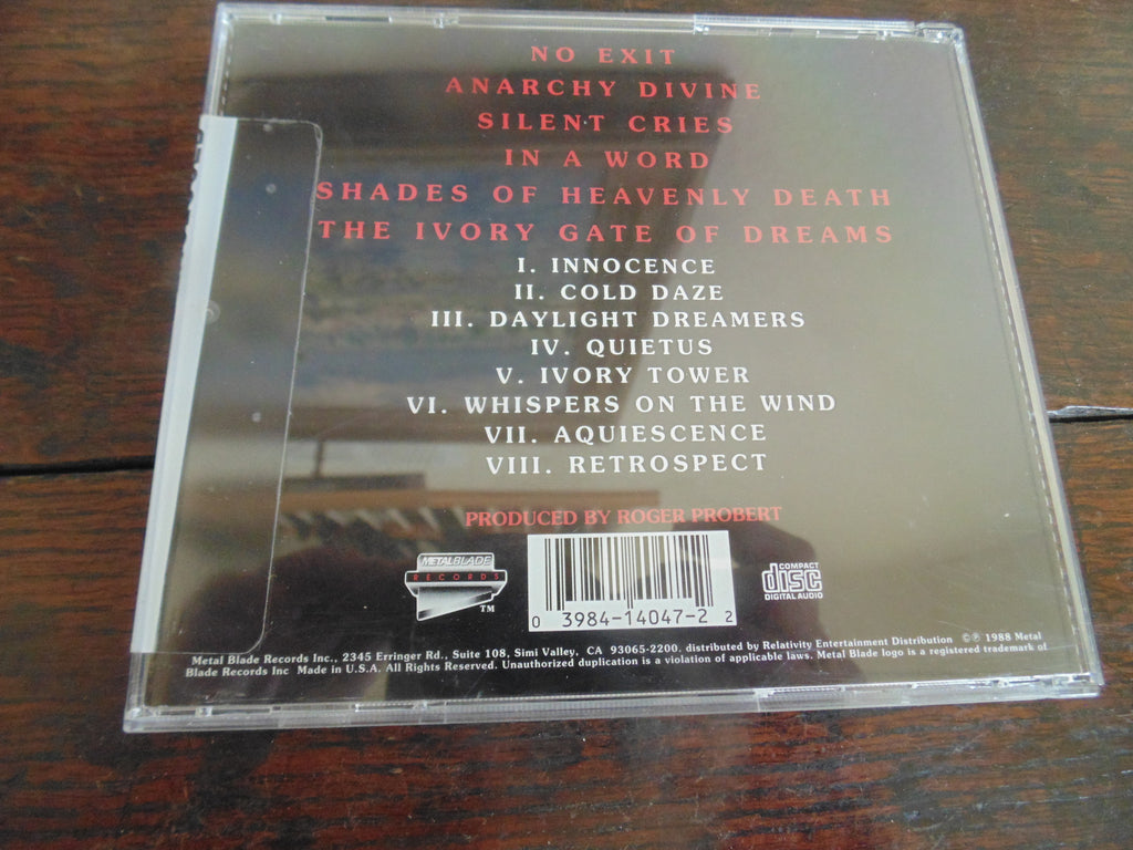 Fates Warning CD, No Exit, Metal Blade