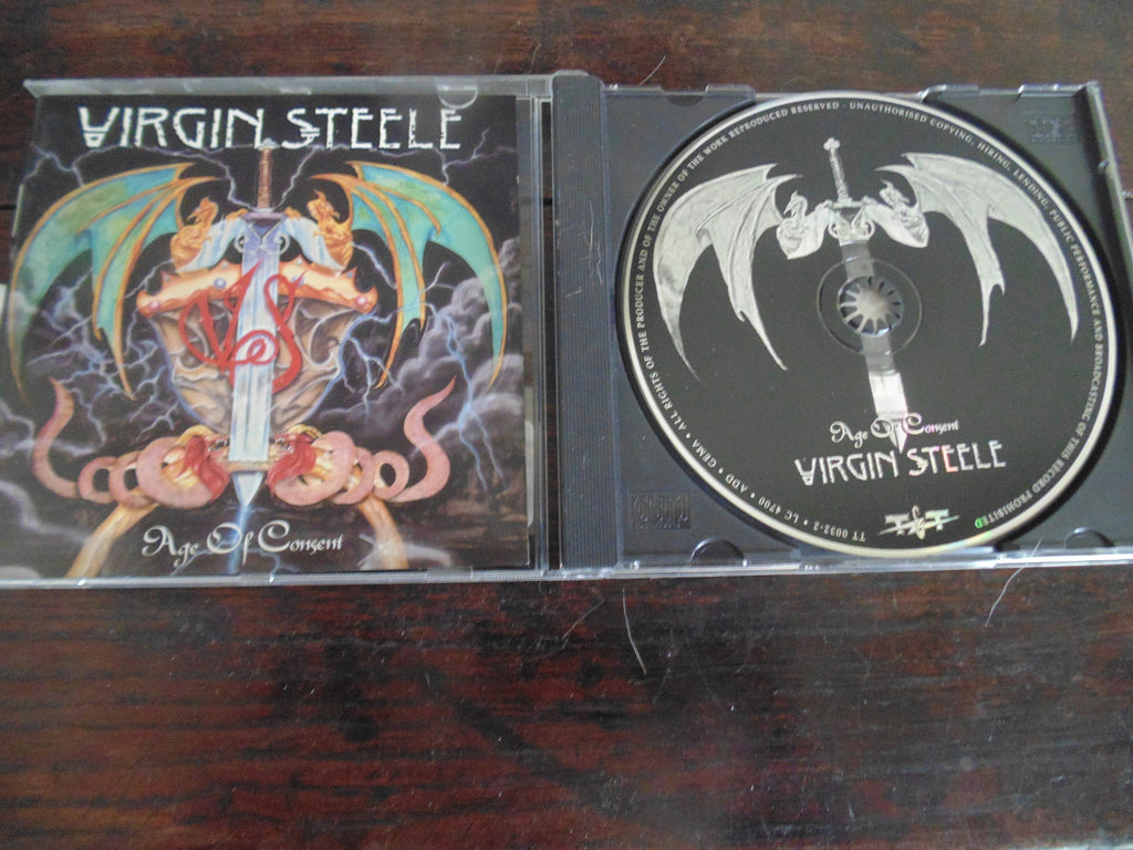 Virgin Steele CD, Age of Consent, T&T / Modern Music Records, Import