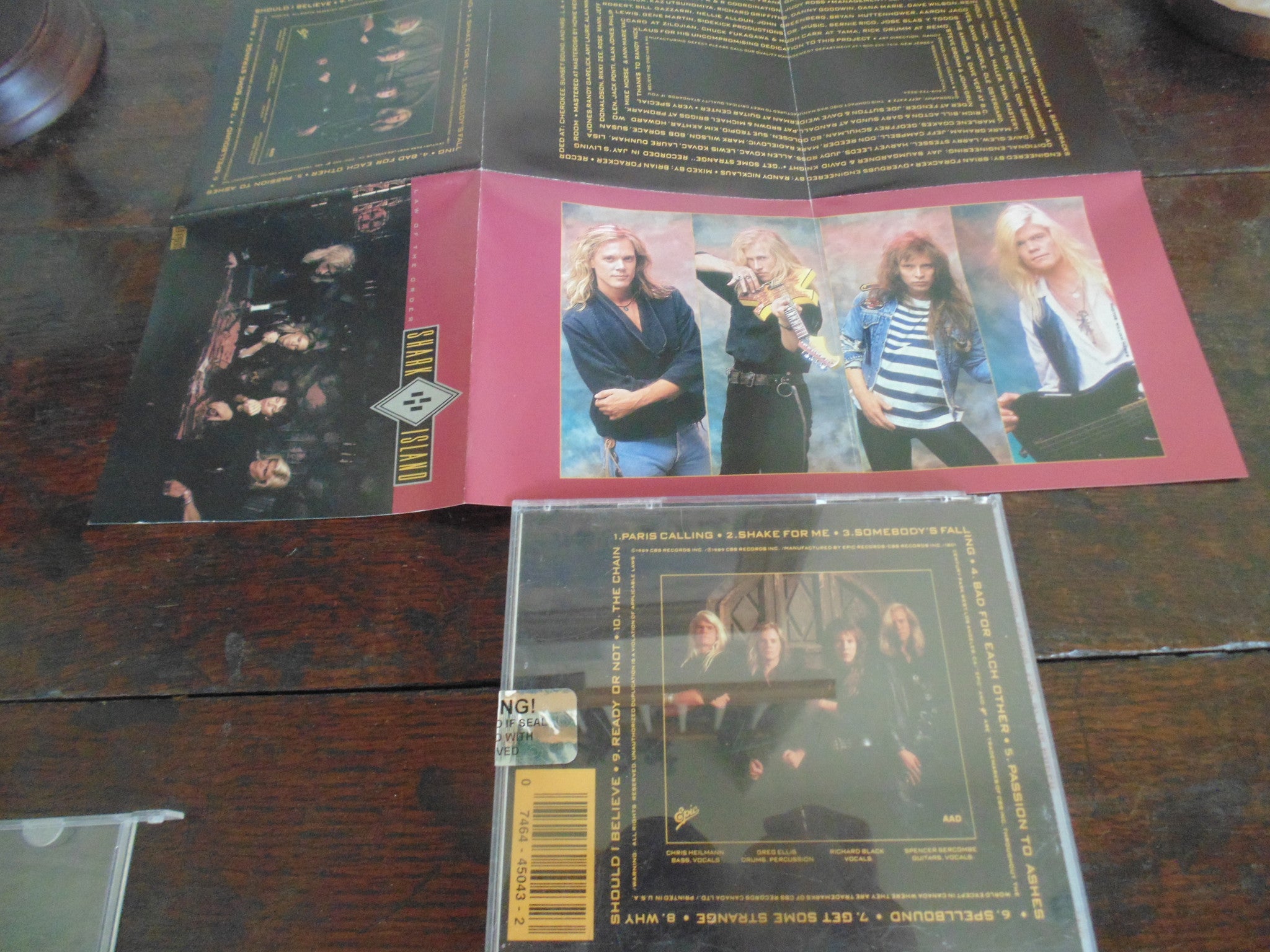 Shark Island CD, Law of the Order, 1989 Original Pressing – Fibits