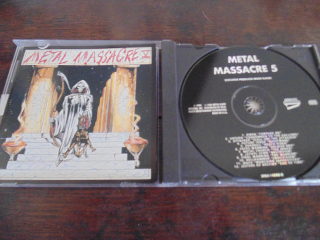 Metal Massacre CD, V, Five, 5, Omen, Voivod, Overkill, Metal Church, Hellhammer
